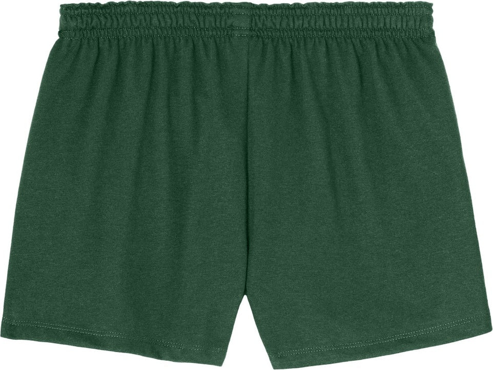Front View of ForestGrn Sport-Tek Women's Jersey Knit Squad Short LST311