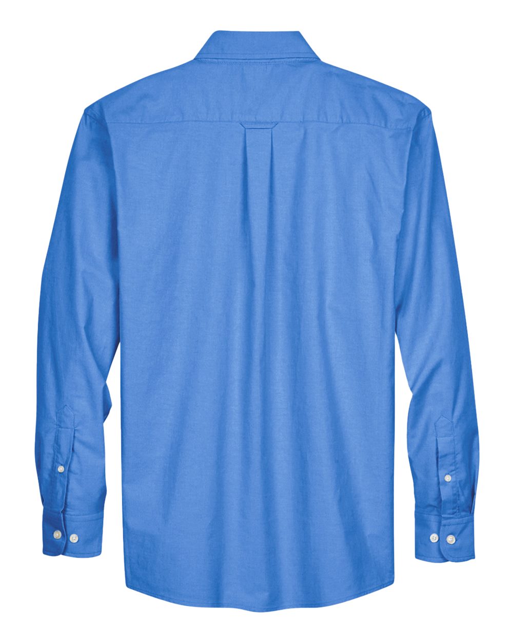 Front View of French Blue Men's Long Sleeve Oxford Shirt - M600