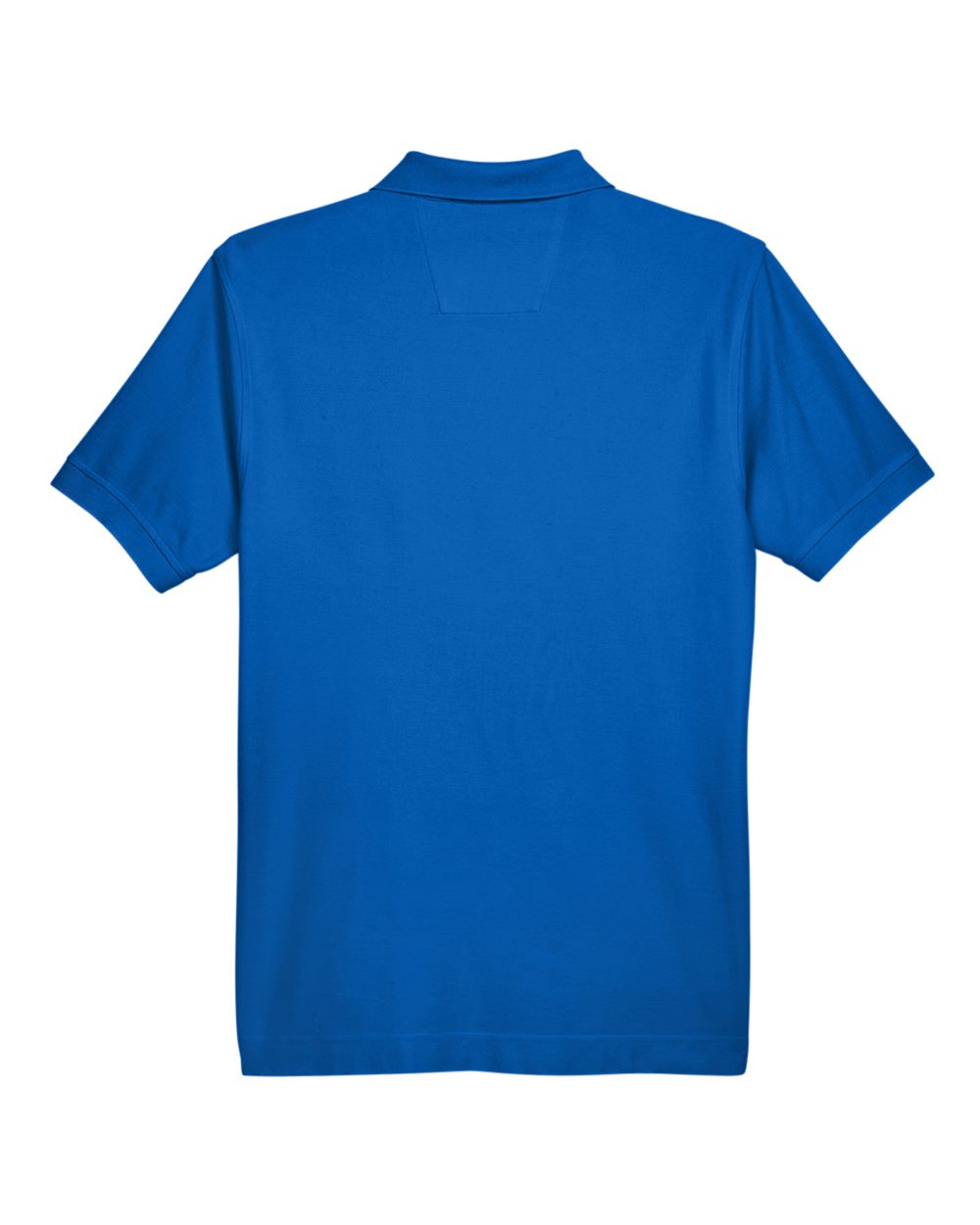 Front View of French Blue Men's Pima Piqué Polo - D100