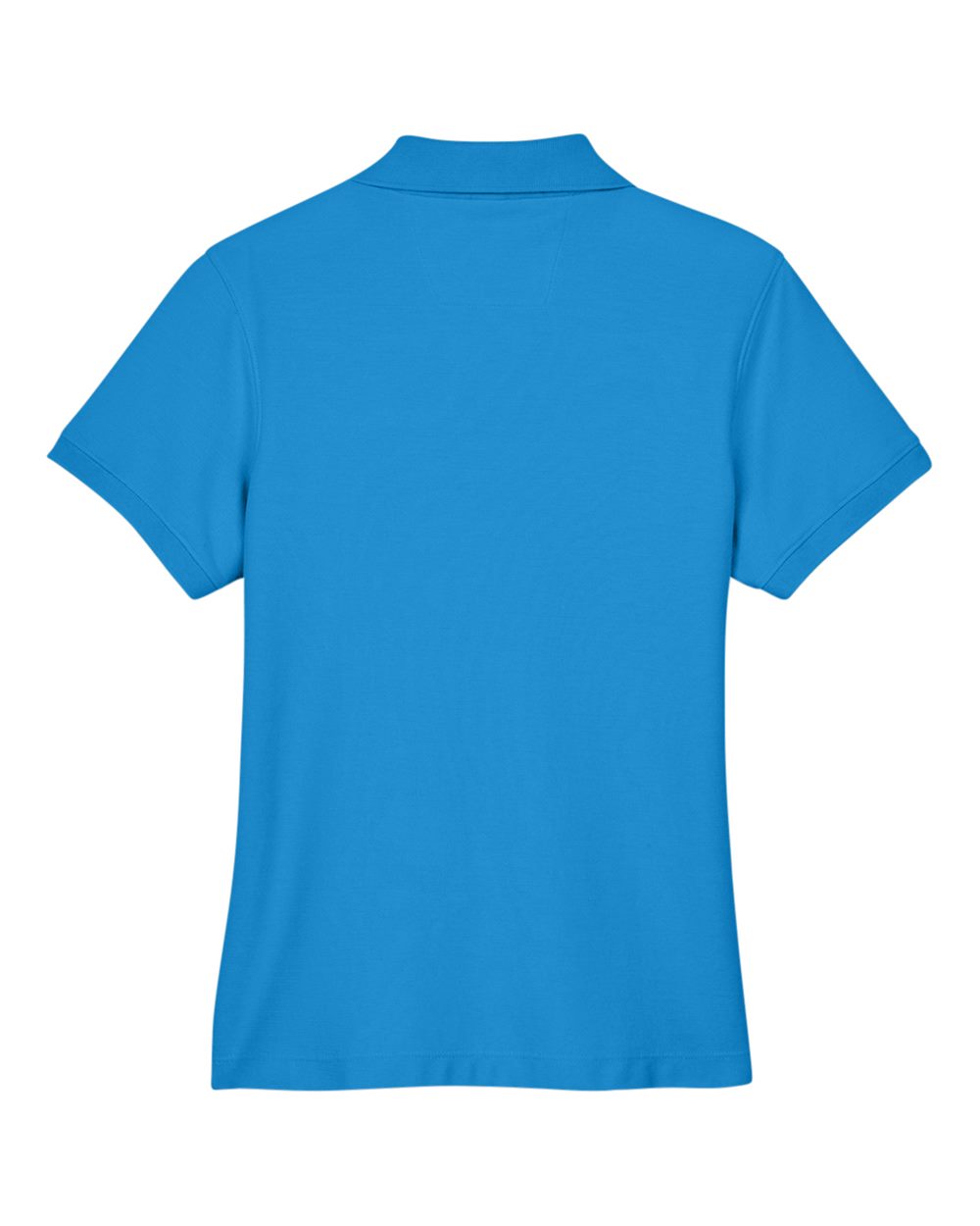 Front View of French Blue Women's Pima Piqué Polo - D100W