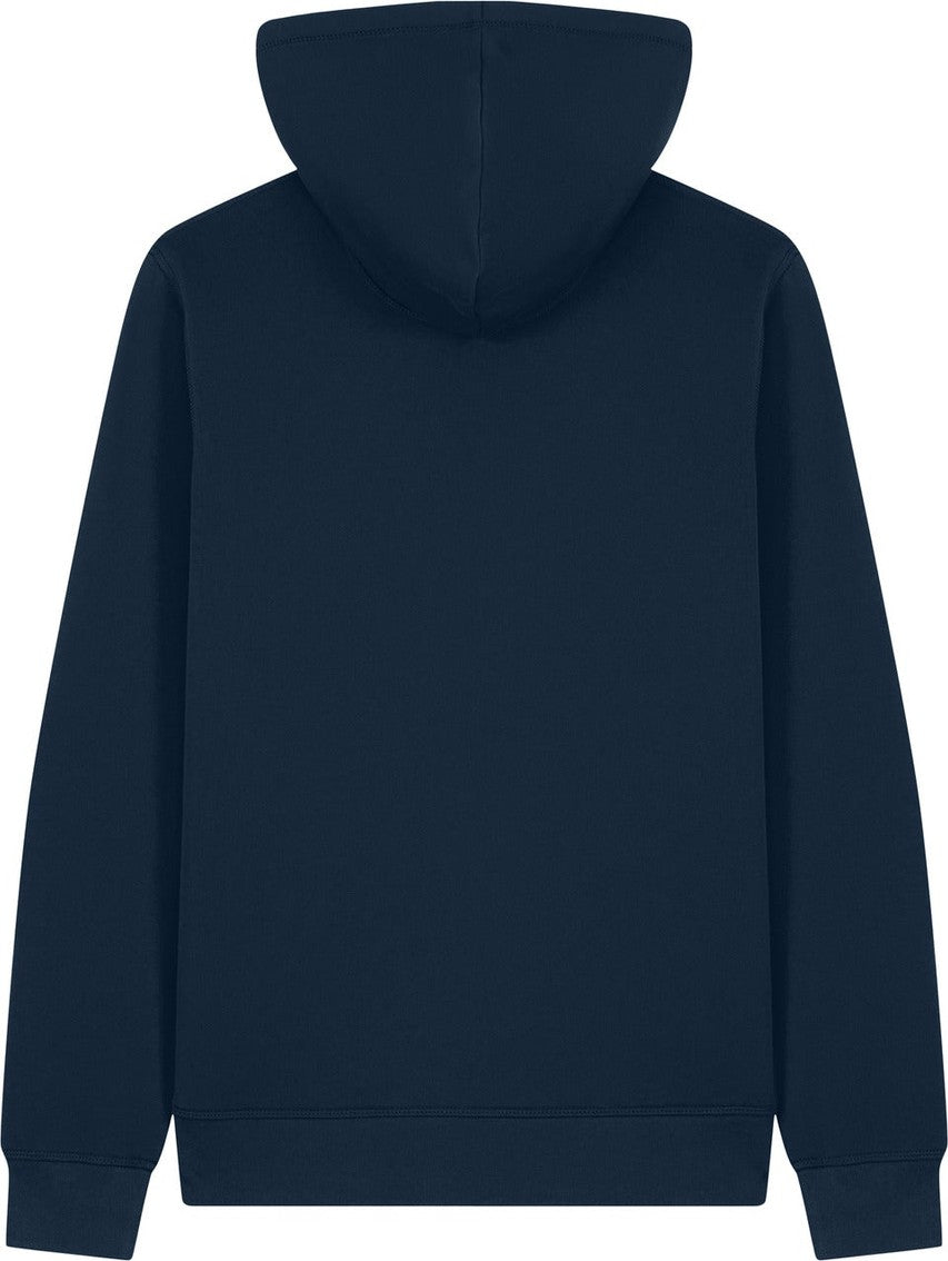 Rear View of FrenchNavy Stanley/Stella Unisex Mixer Full-Zip Hooded Sweatshirt SXU011