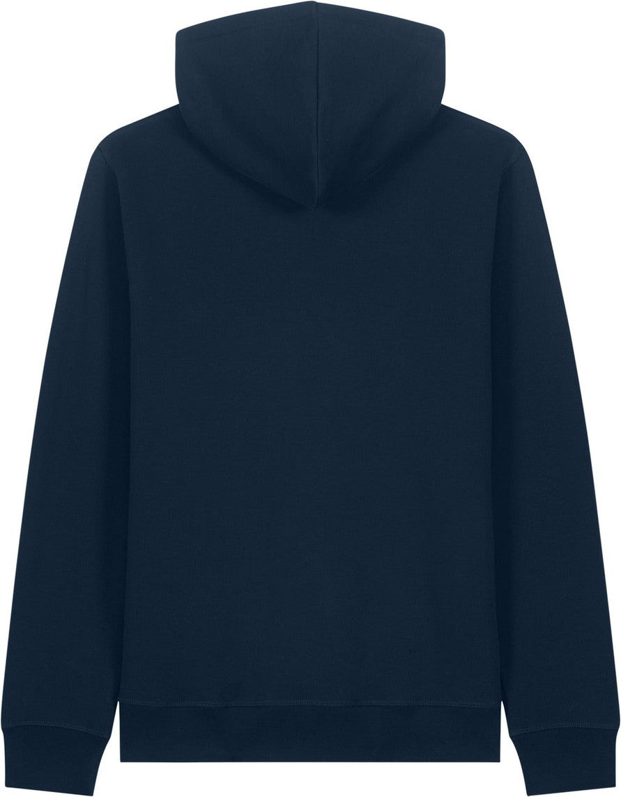 Front View of FrenchNavy Stanley/Stella Unisex Sounder Hooded Sweatshirt SXU012