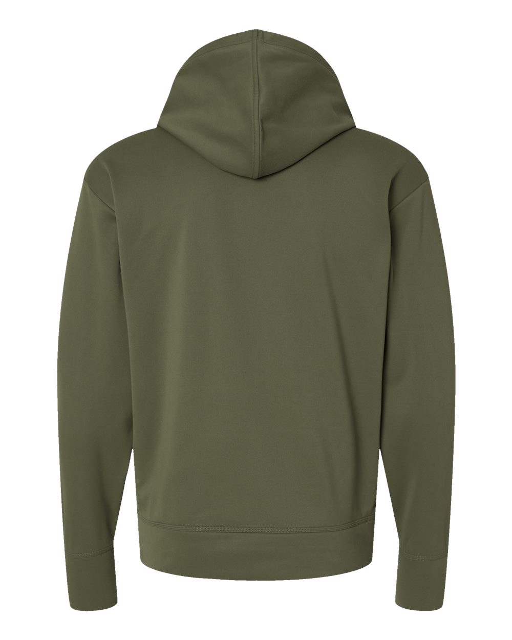 Rear View of Fresh Olive Sport Hooded Sweatshirt - CHP180