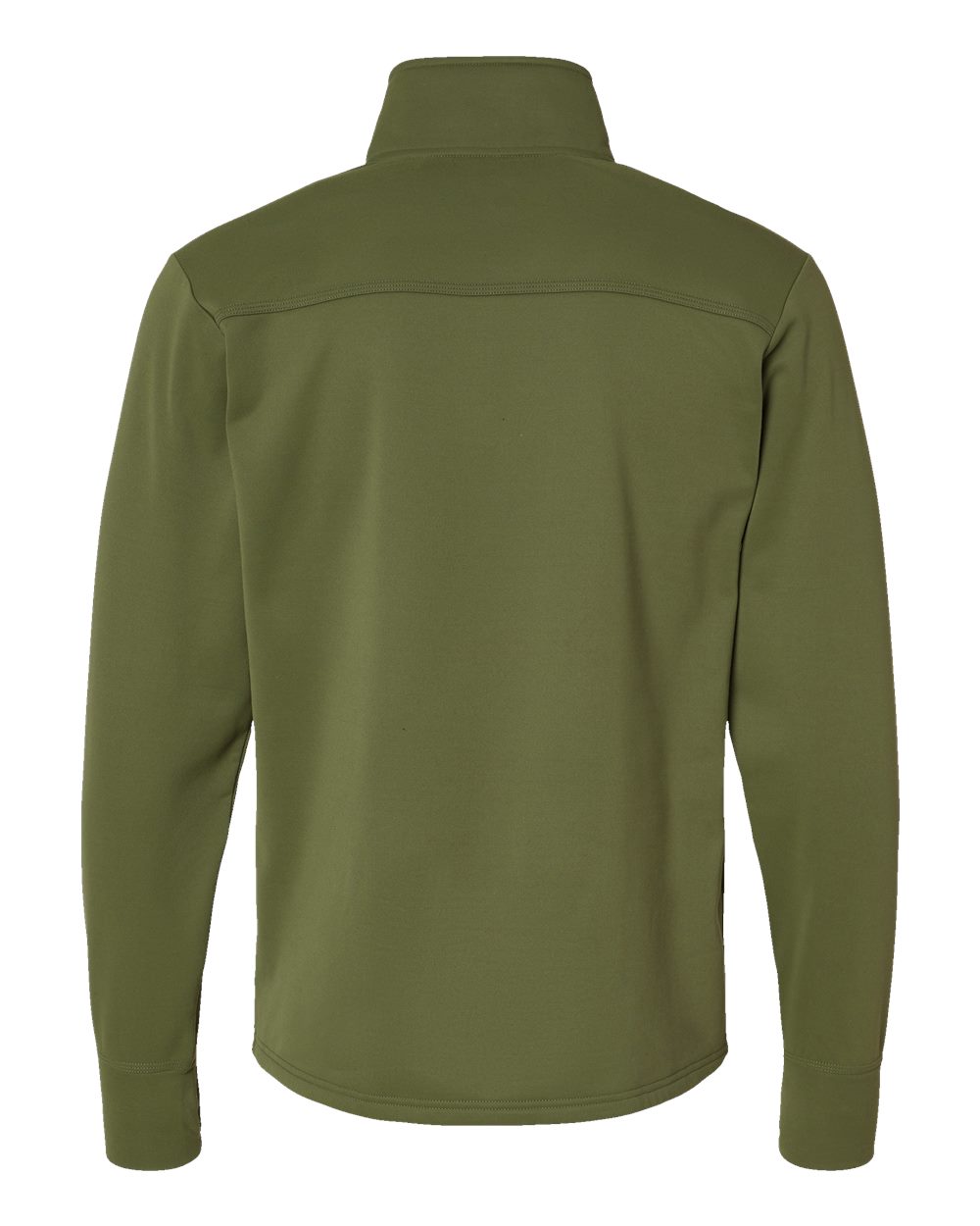 Front View of Fresh Olive Sport Quarter-Zip Pullover - CHP190