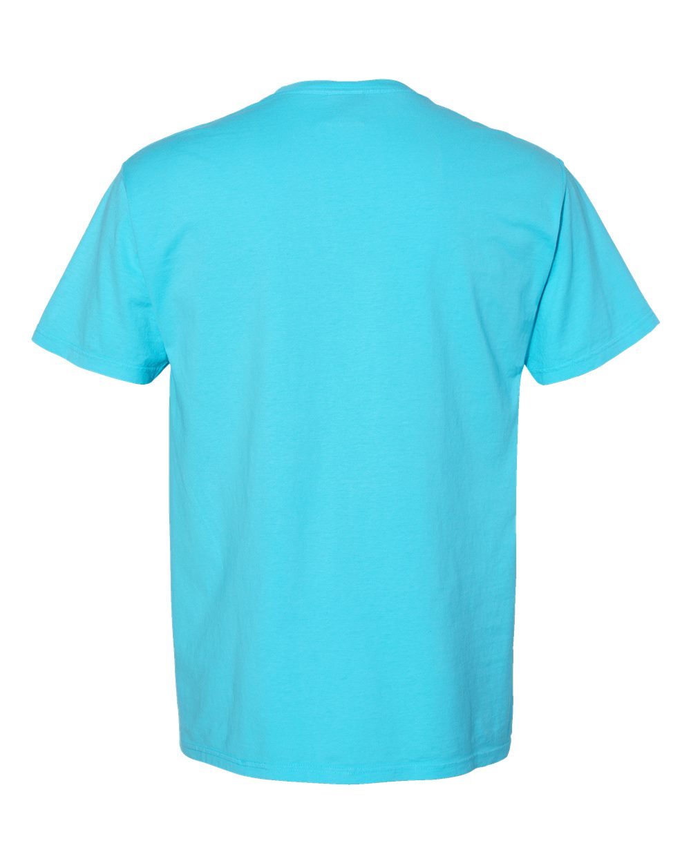 Rear View of Freshwater Garment-Dyed Pocket T-Shirt - GDH150