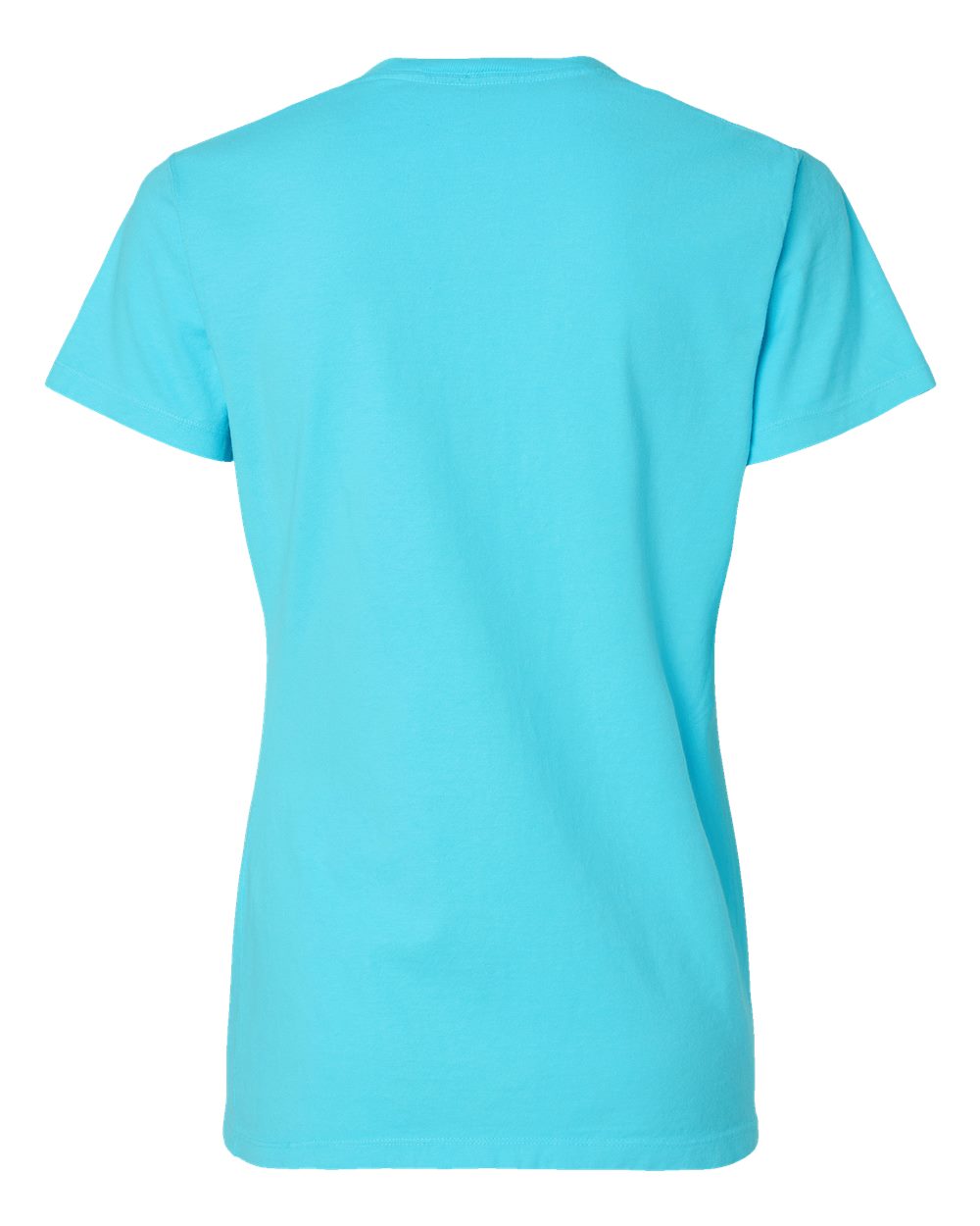 Front View of Freshwater Garment-Dyed Women's V-Neck T-Shirt - GDH125