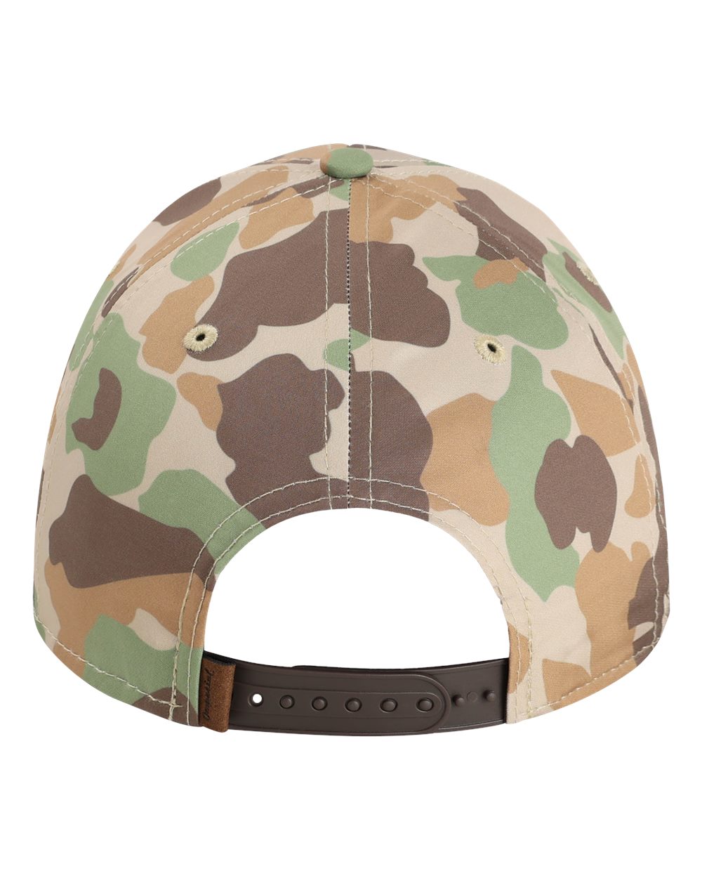 Front View of Frog Skin Camo/ Brown The Outtasite Cap - 5058
