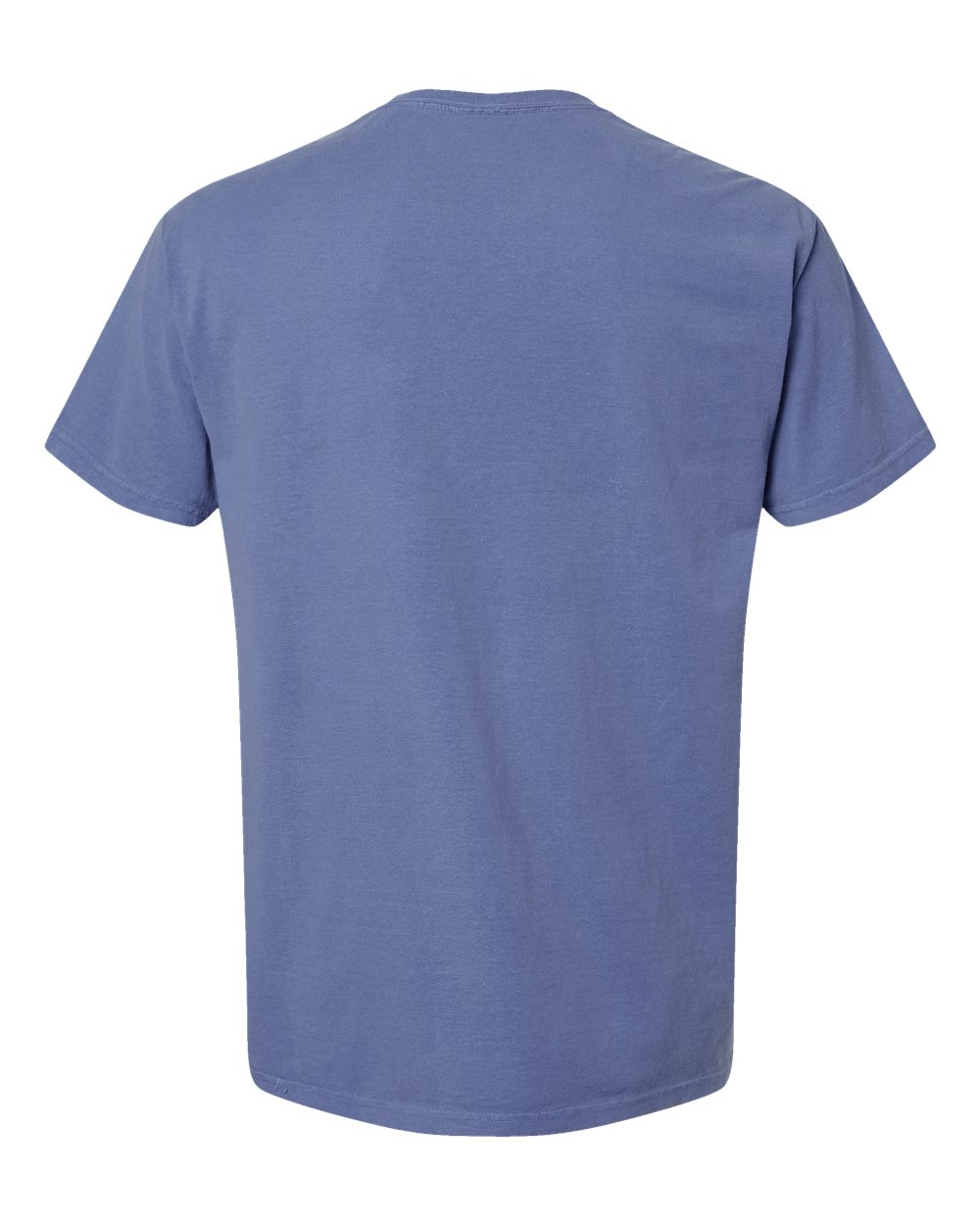 Rear View of Frontier Blue Garment-Dyed T-Shirt - GDH100