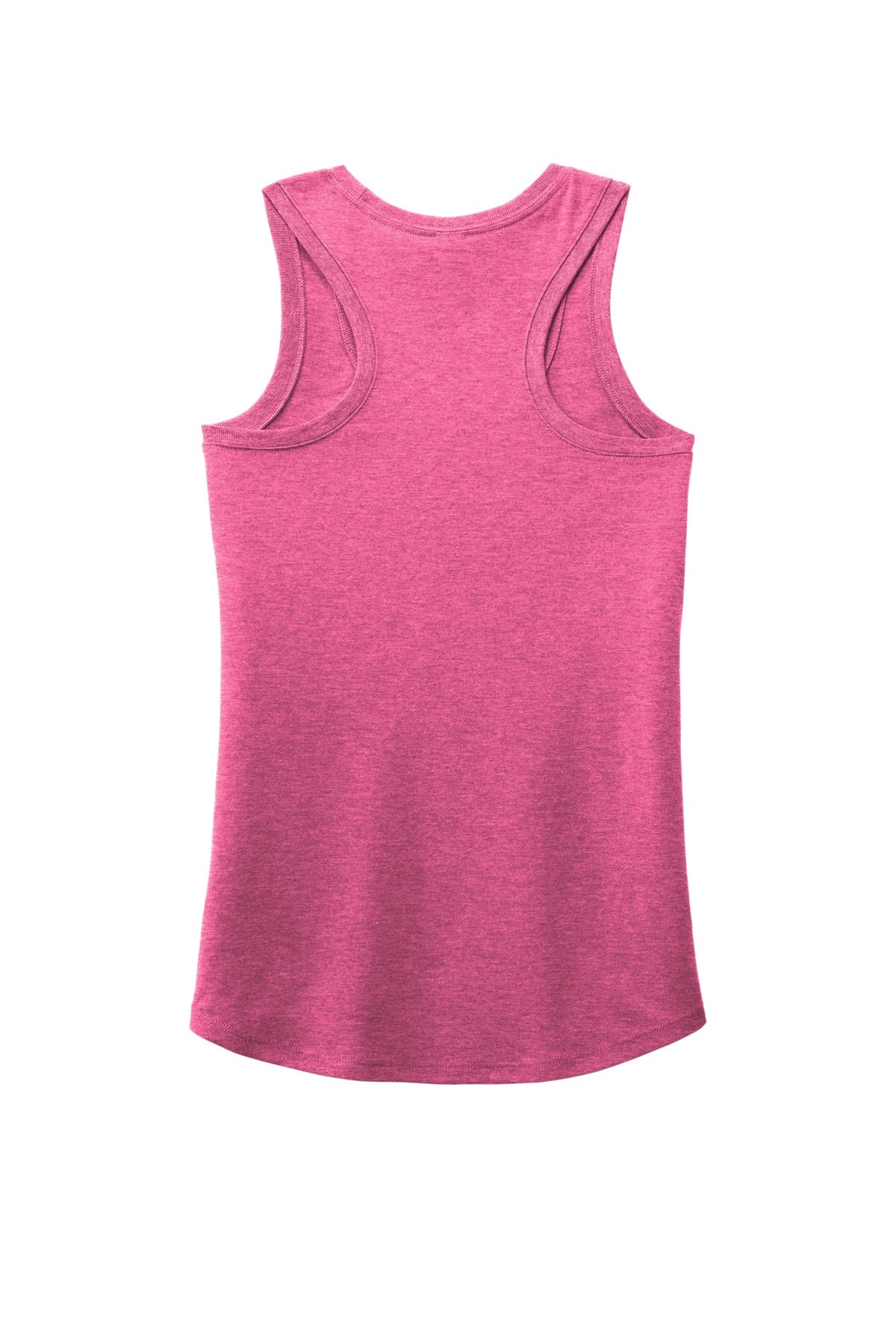 Front View of Fuchsia Frost District Women's Perfect Tri Racerback Tank. DM138L