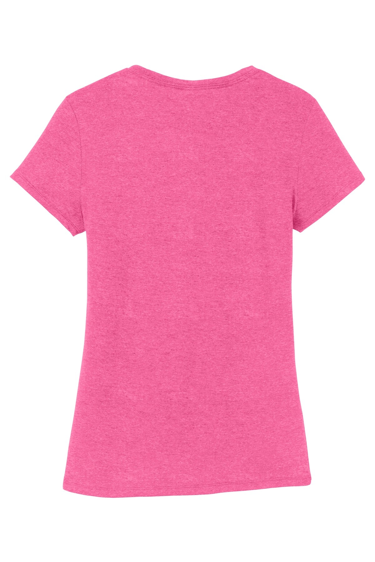 Rear View of Fuchsia Frost District Women's Perfect Tri Tee. DM130L