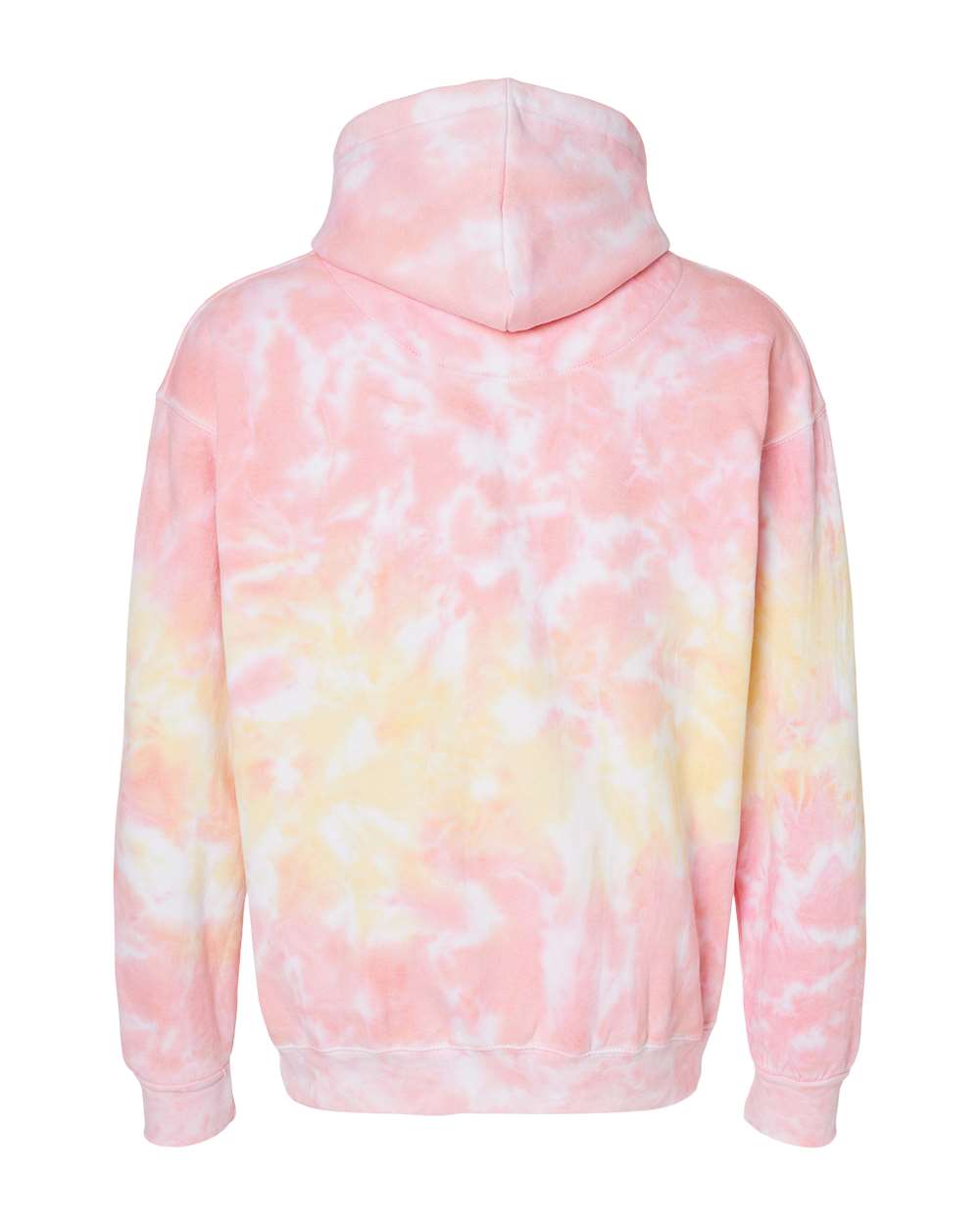 Front View of Funnel Cake Youth Tie-Dyed Hooded Sweatshirt - 8777Y