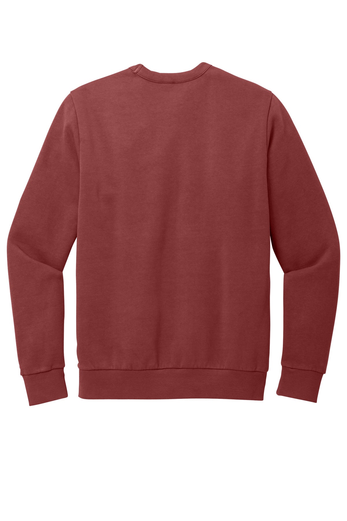 Front View of Garnet District Wash Fleece Crew DT2204