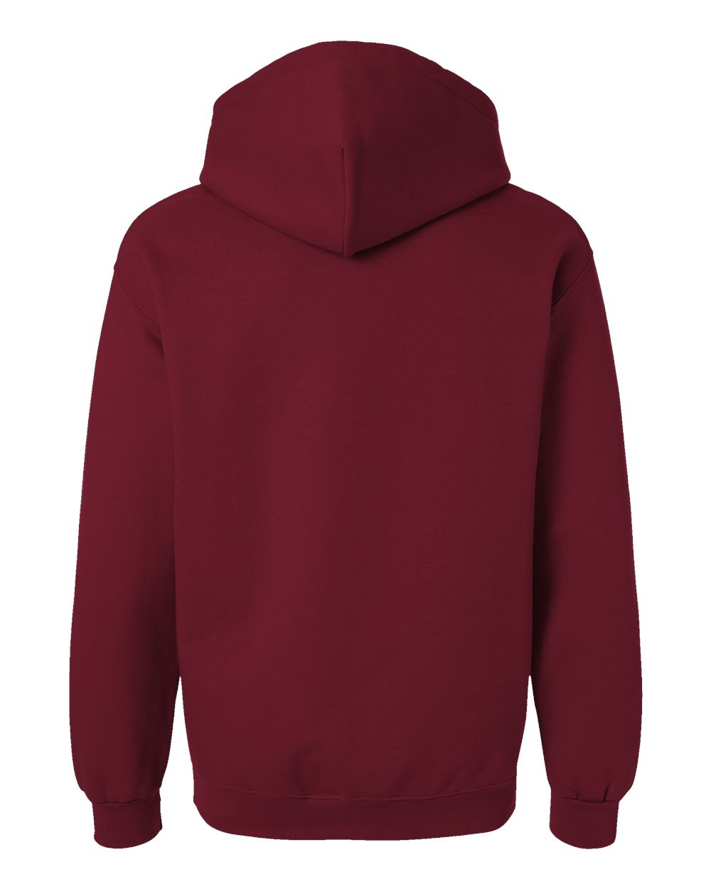 Rear View of Garnet Hammer™ Maxweight Hooded Sweatshirt - 19500
