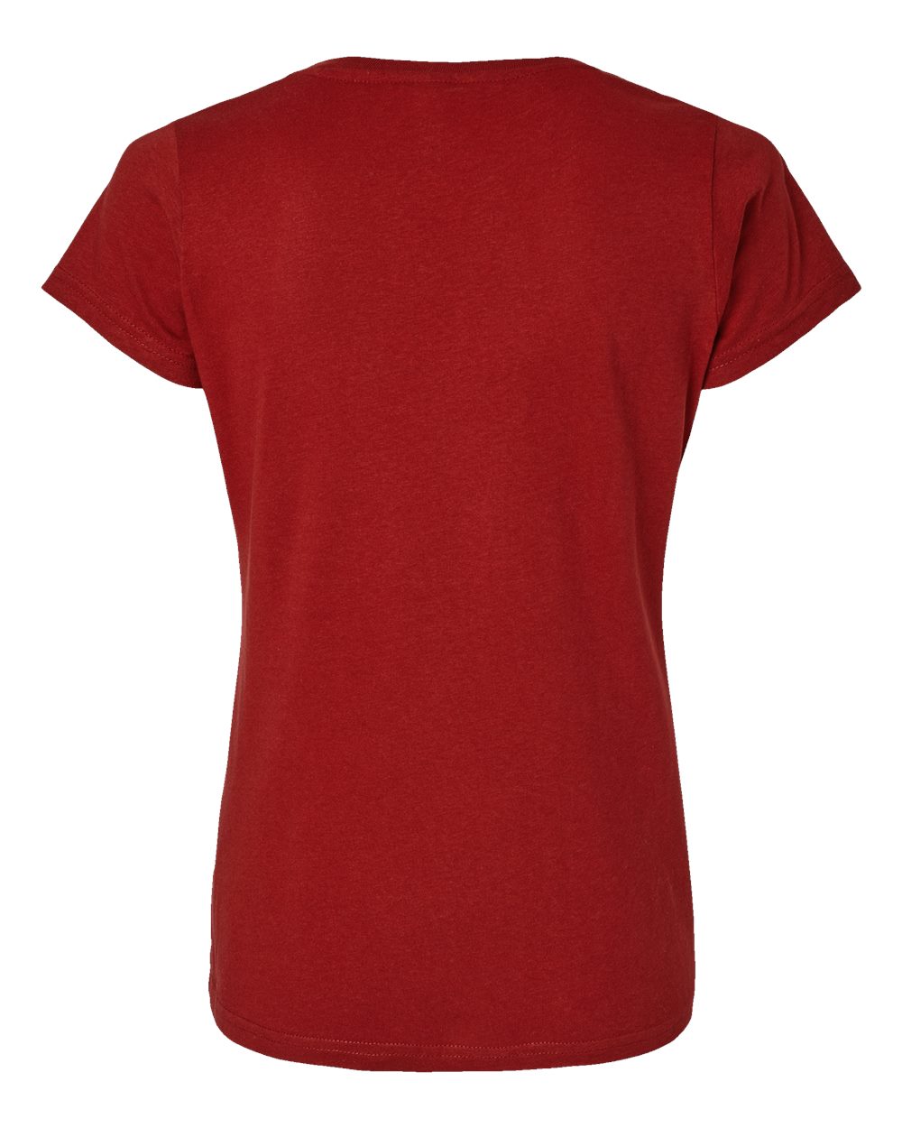 Front View of Garnet Women's Fine Jersey Tee - 3516