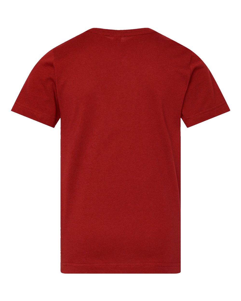 Front View of Garnet Youth Fine Jersey Tee - 6101