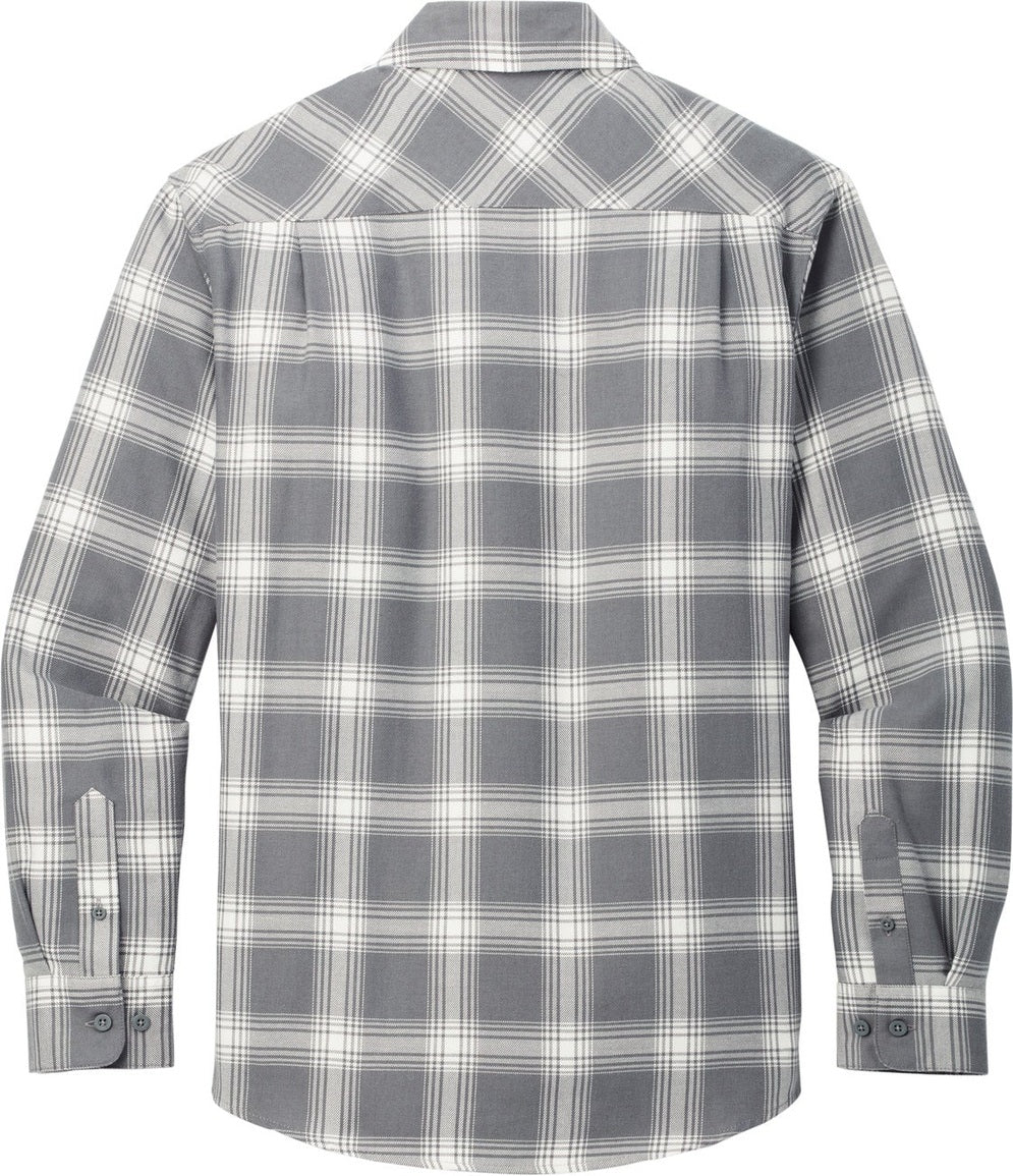 Front View of G/CrOpnPld Port Authority Plaid Flannel Shirt. W668