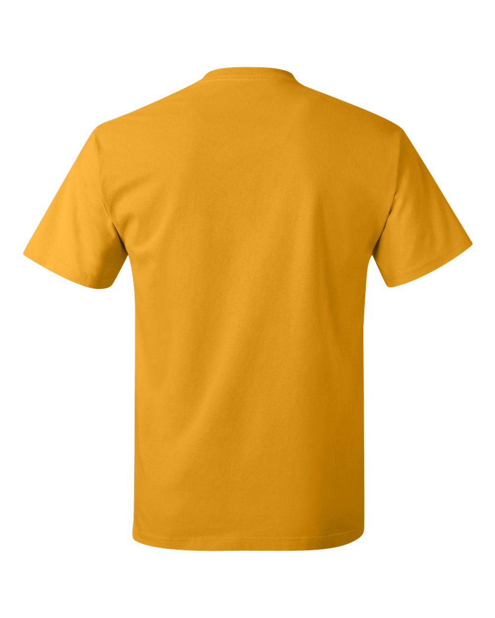 Rear View of Gold Authentic T-Shirt - 5250