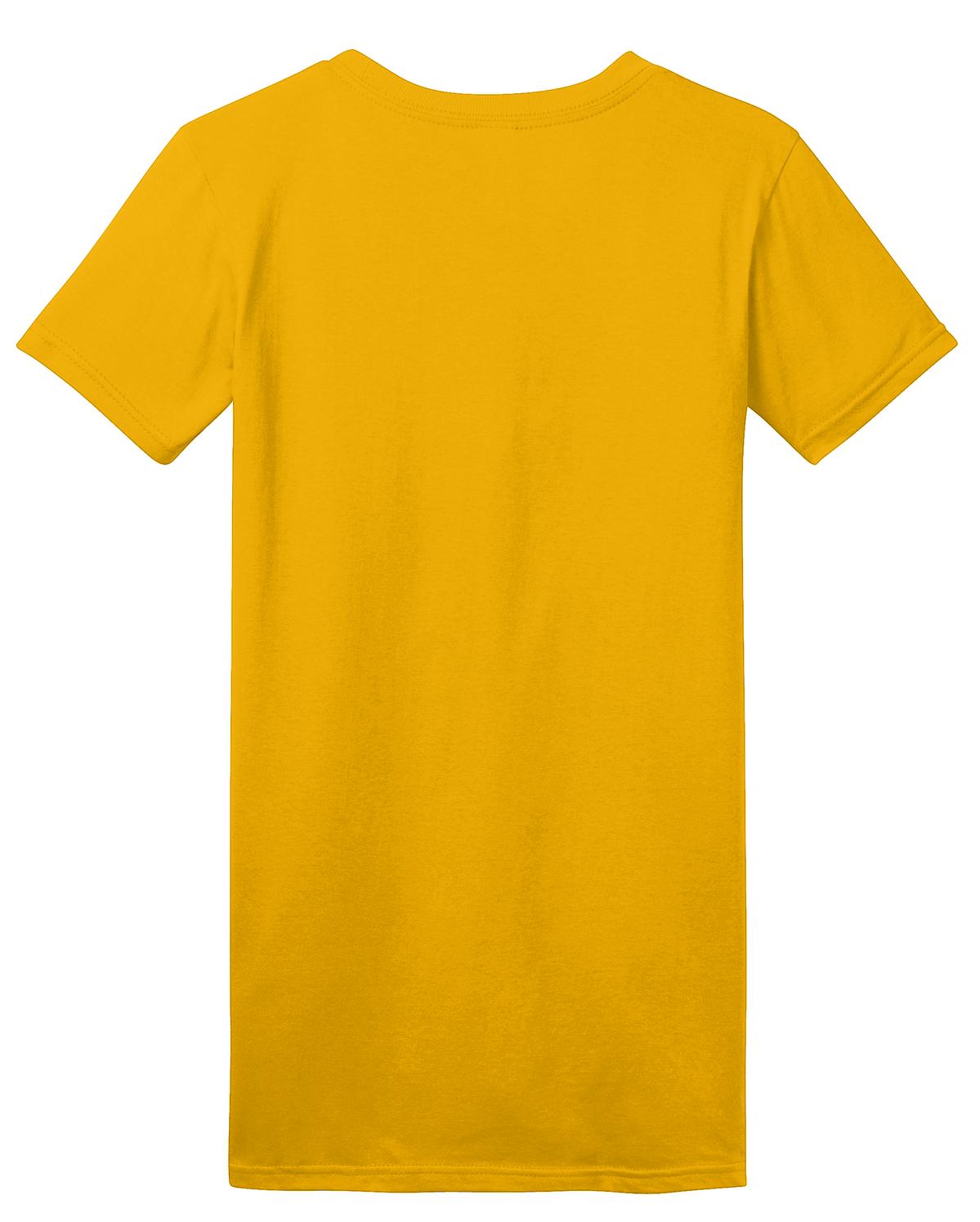 Front View of Gold District Women's Fitted The Concert Tee DT5001