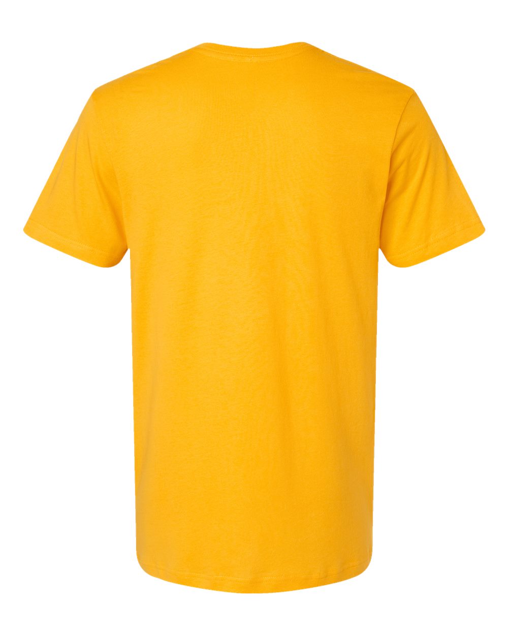 Rear View of Gold Fine Jersey Tee - 6901