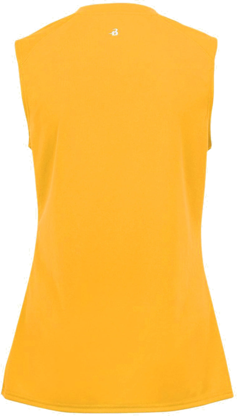 Rear View of GOLD GIRLS B-CORE SLEEVELESS TANK