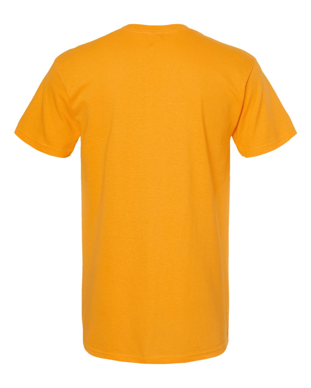 Front View of Gold Gold Soft Touch T-Shirt - 4800