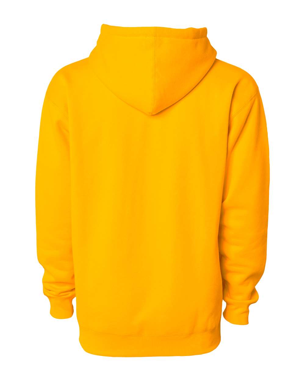Front View of Gold Heavyweight Hooded Sweatshirt - IND4000