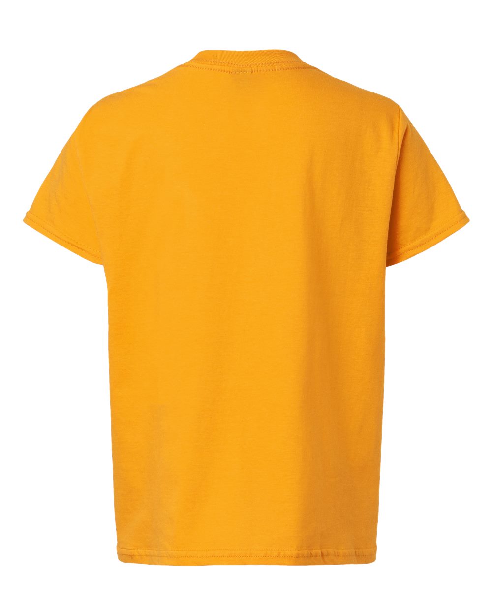 Rear View of Gold Light Cotton Youth T-Shirt - 3000B