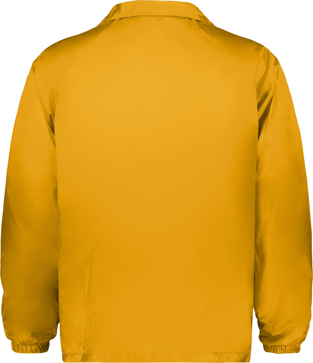 Rear View of GOLD NYLON COACH S JACKET/LINED