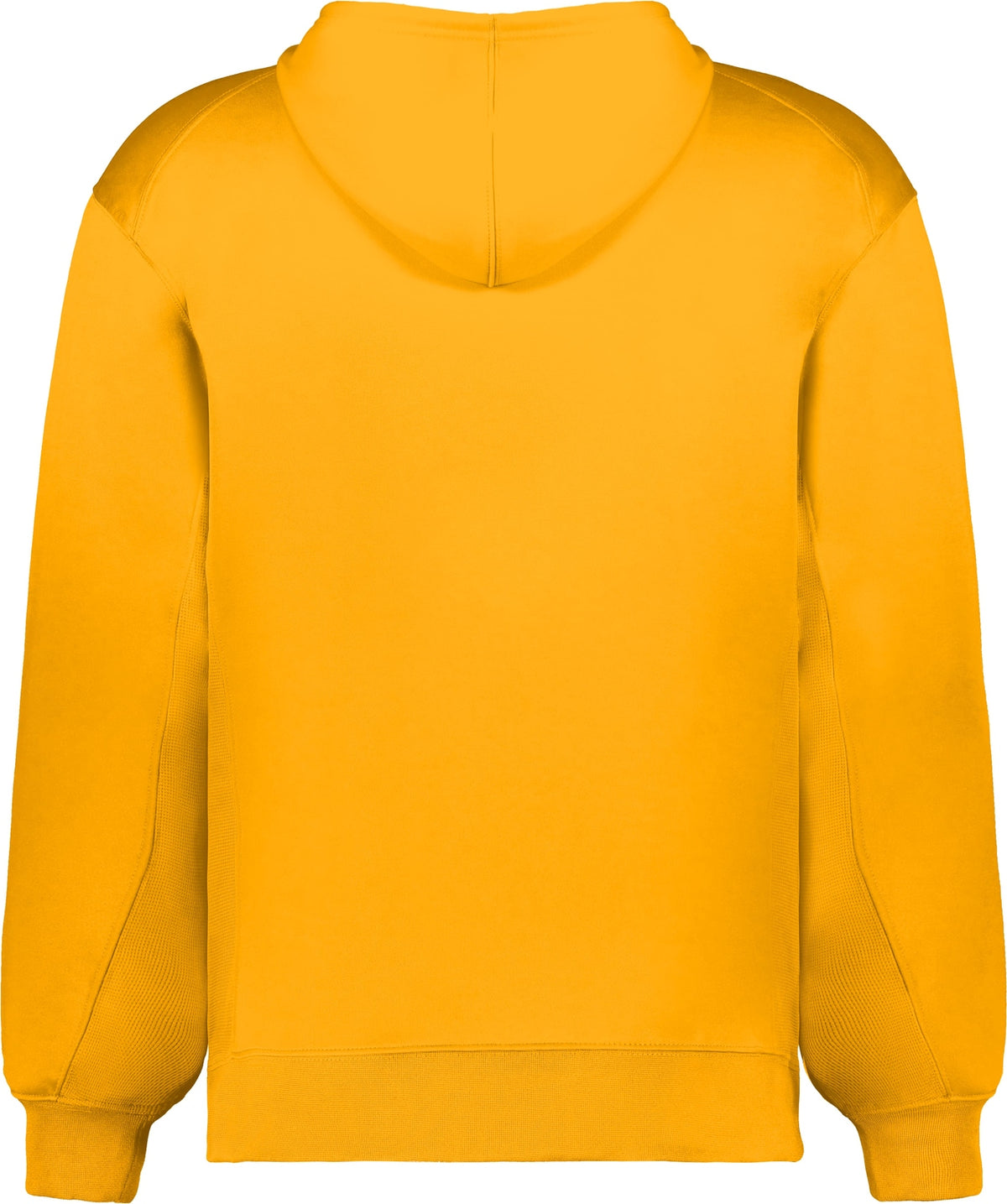 Rear View of GOLD PERFORMANCE FLEECE HOODIE