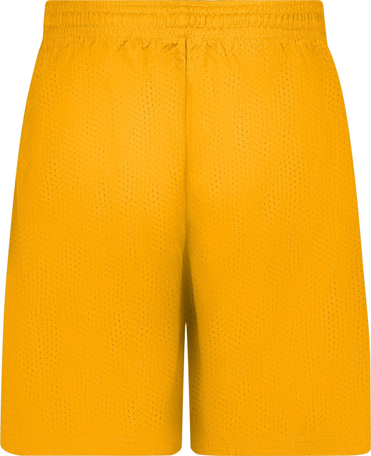 Rear View of GOLD POCKETED MESH SHORT