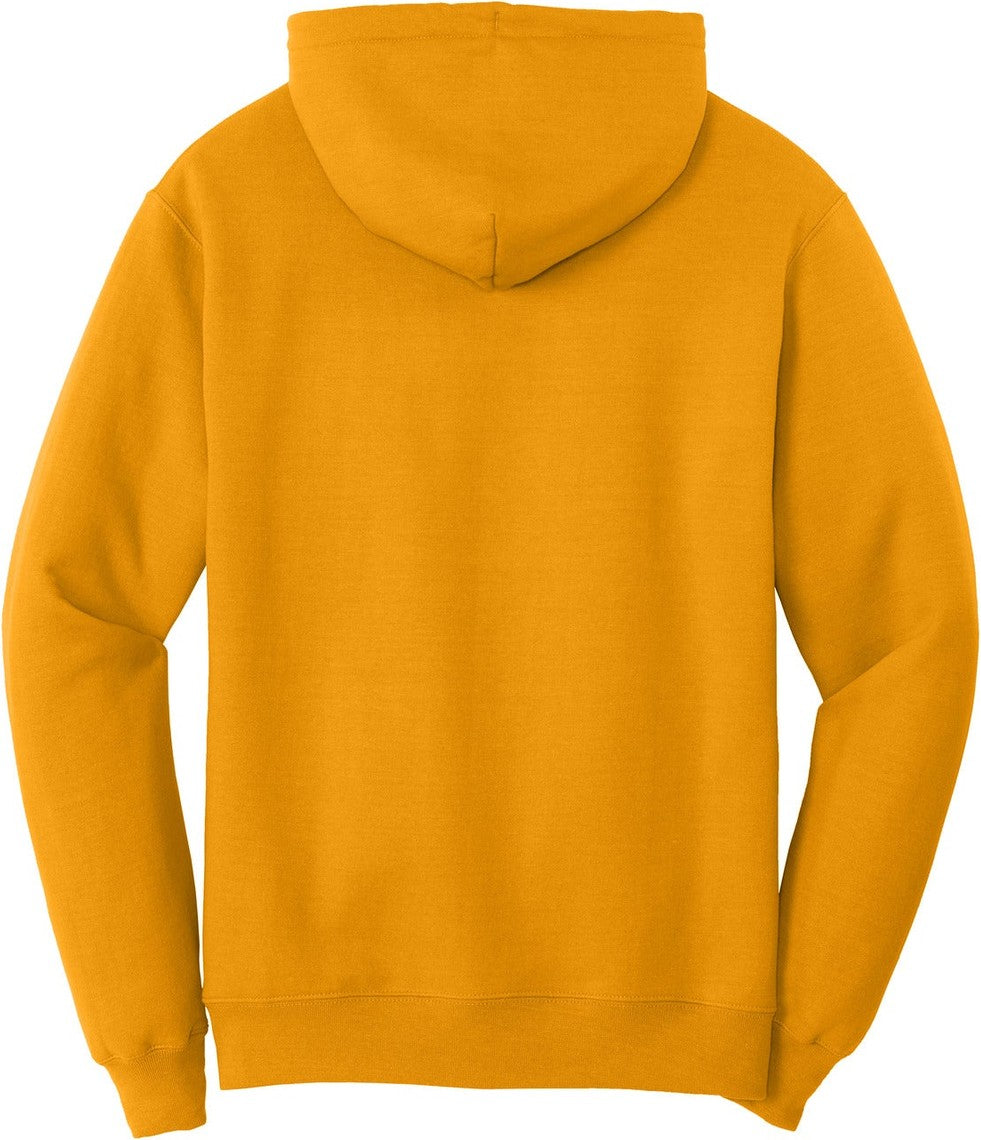 Front View of Gold Port & Co Core Fleece Pullover Hooded Sweatshirt. PC78H