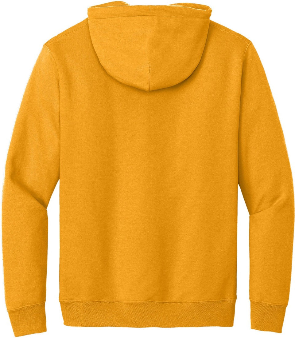 Front View of Gold Port & Co Essential Fleece Pullover Hooded Sweatshirt. PC90H
