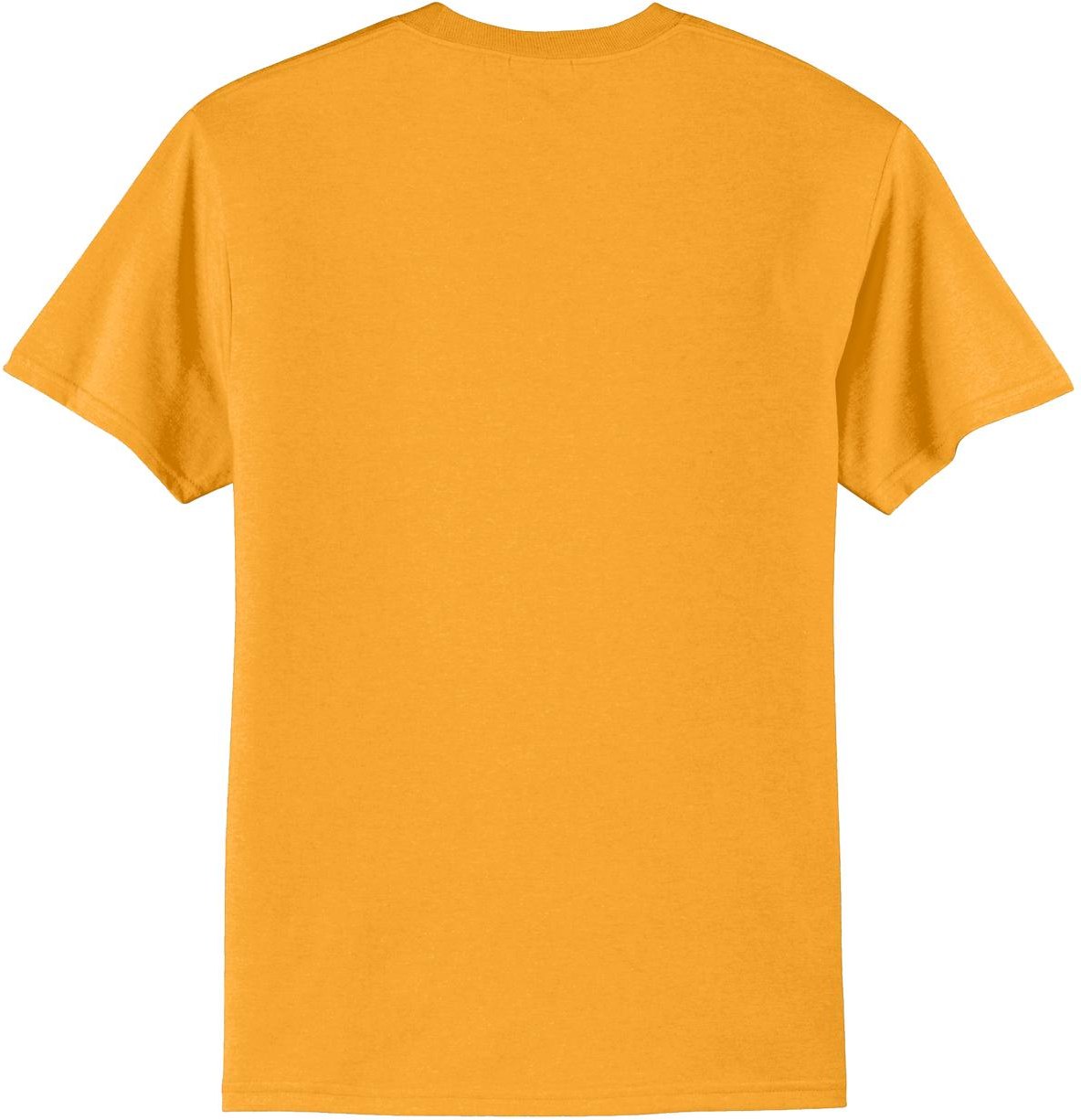 Front View of Gold Port & Co Tall Core Blend Tee. PC55T