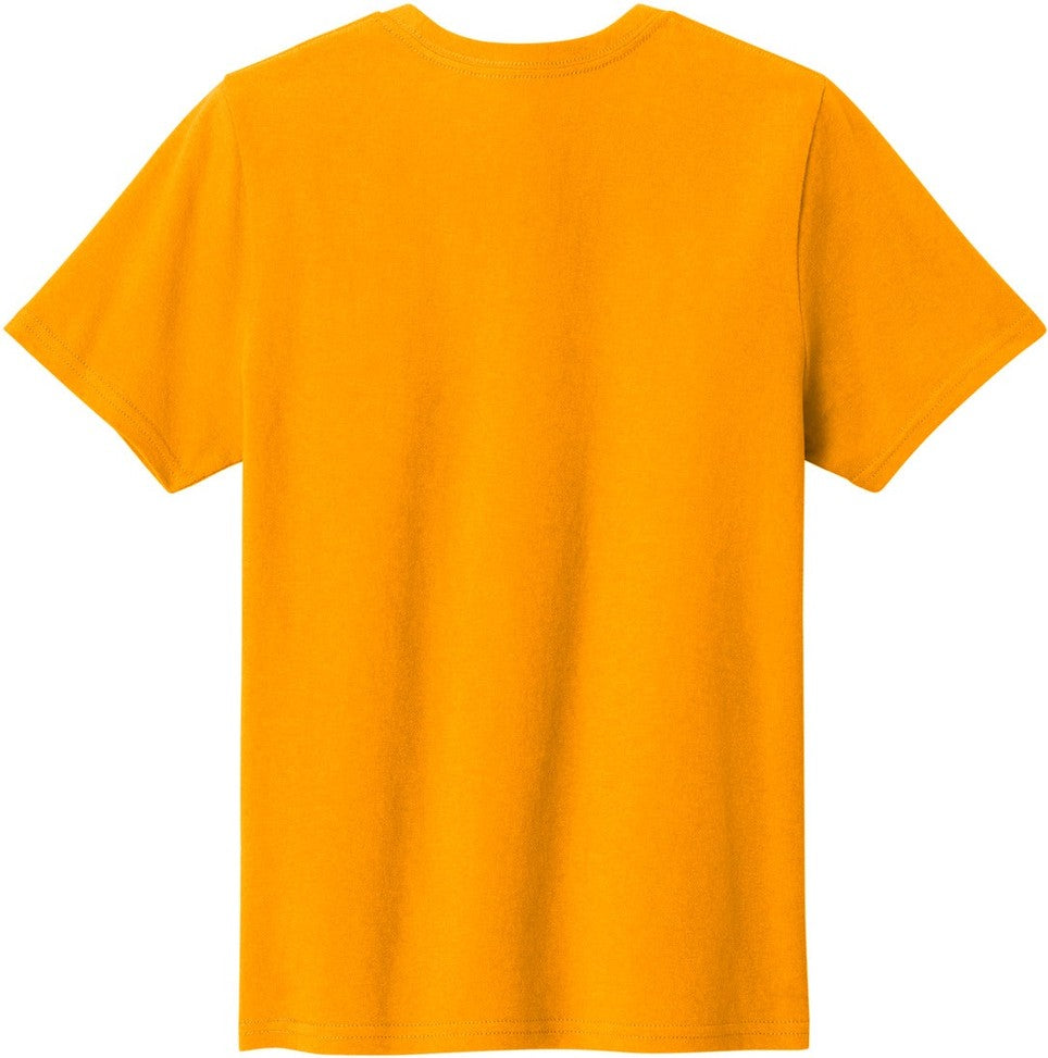 Front View of Gold Port & Co Youth Easy Cotton Tee PC43Y