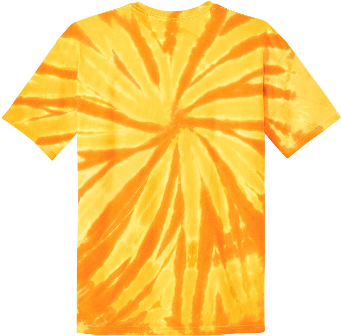 Front View of Gold Port & Co Youth Tie-Dye Tee. PC147Y