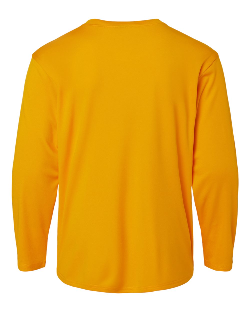 Rear View of Gold Pro-Lock Youth Performance Long Sleeve T-Shirt - 48400Y