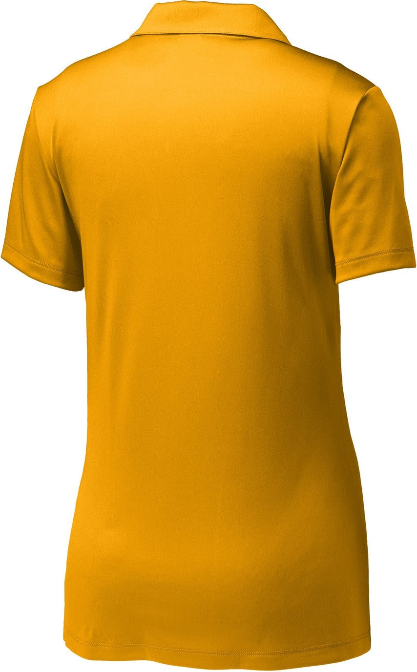 Front View of Gold Sport-Tek Women's PosiCharge Competitor Polo. LST550