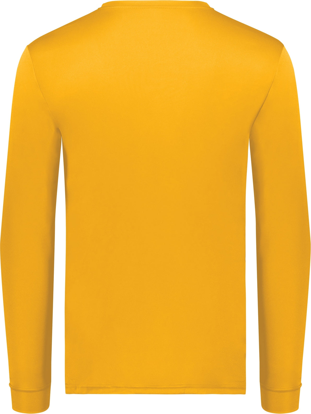 Rear View of GOLD WICKING LONG SLEEVE T-SHIRT