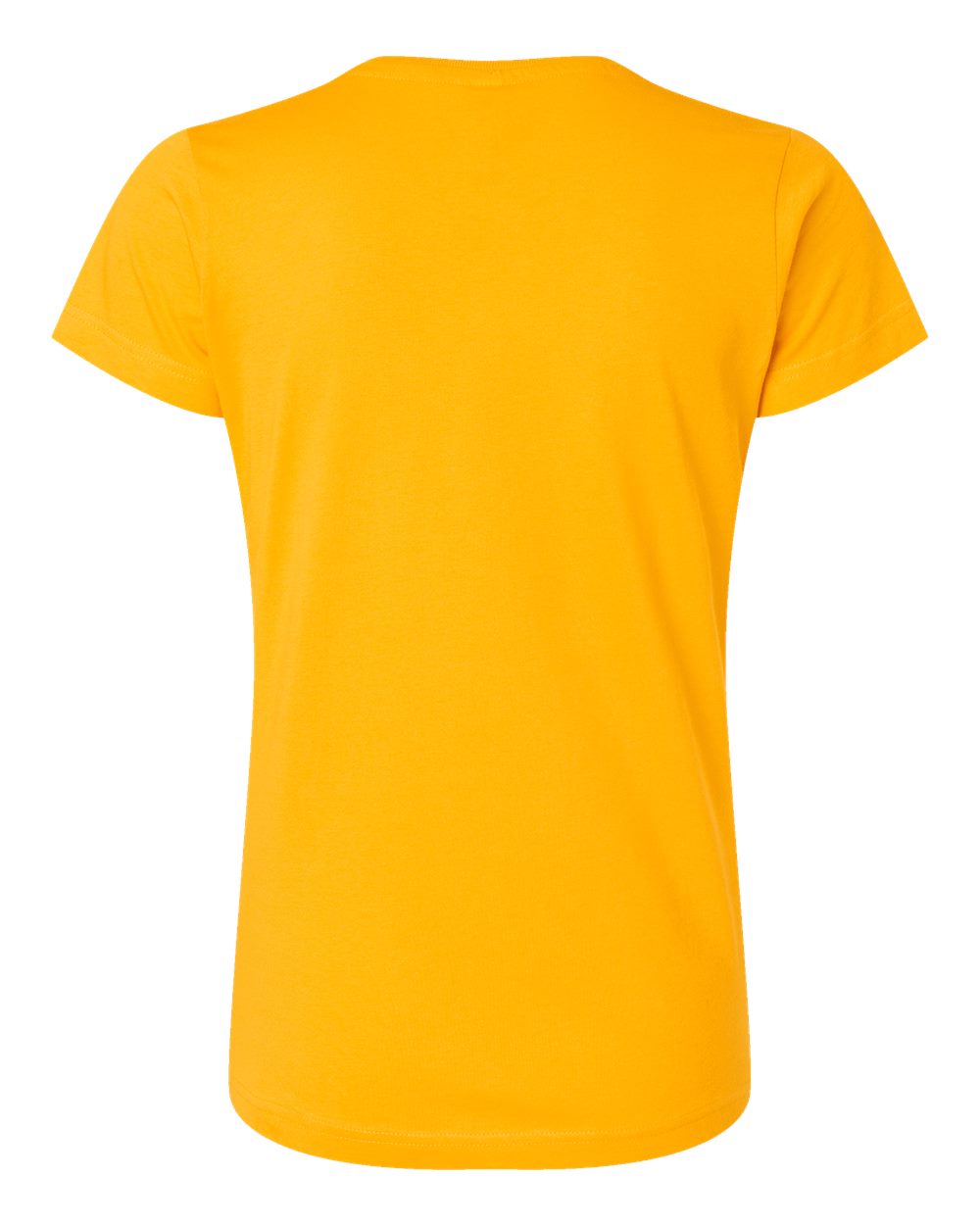 Front View of Gold Women's Fine Jersey Tee - 3516