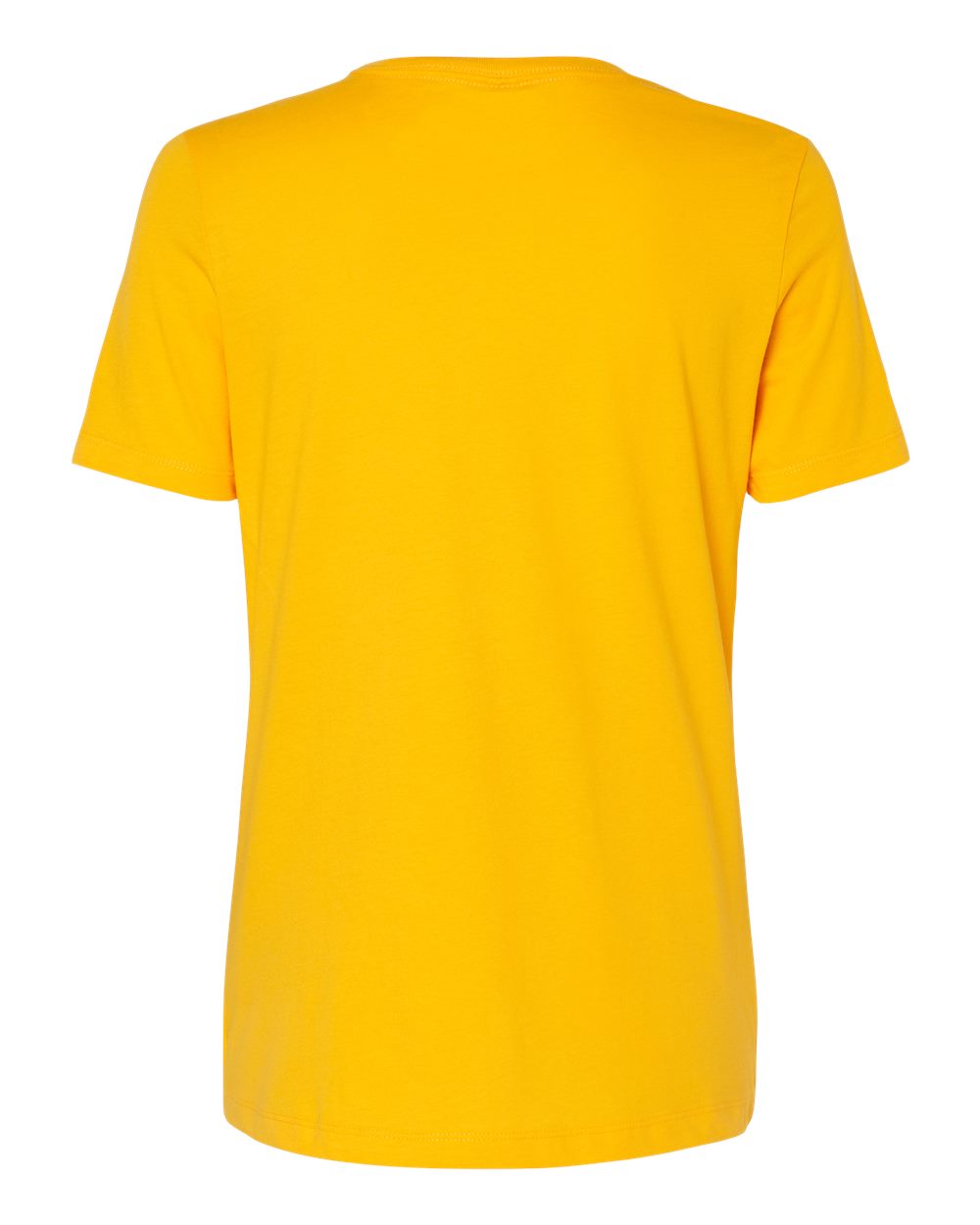 Front View of Gold Women’s Relaxed Jersey Tee - 6400