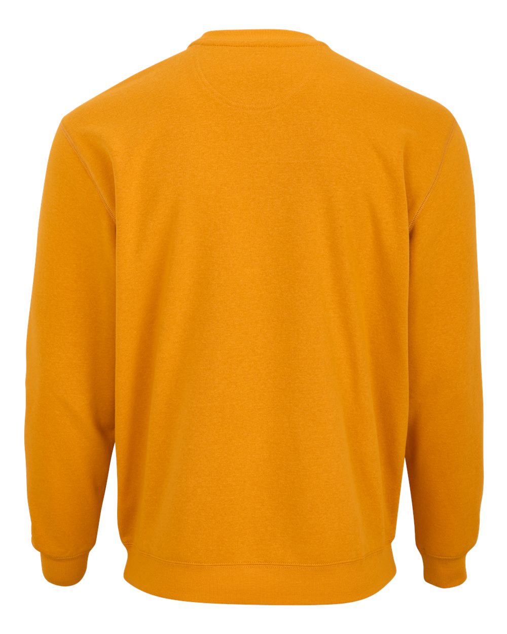 Front View of Golden Amber Fleece Crew Pullover - BM5101