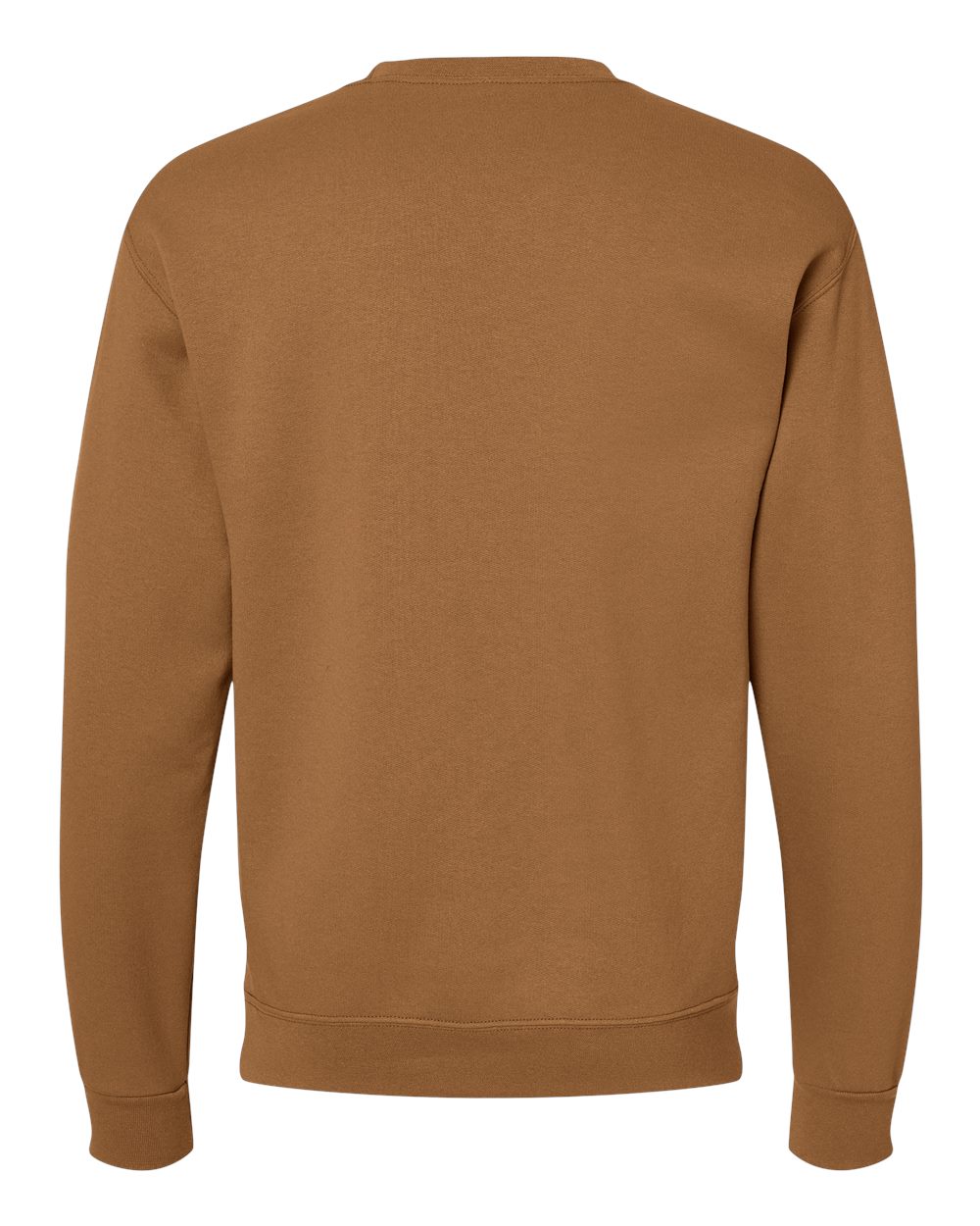 Front View of Golden Pecan NuBlend® Crewneck Sweatshirt - 562MR