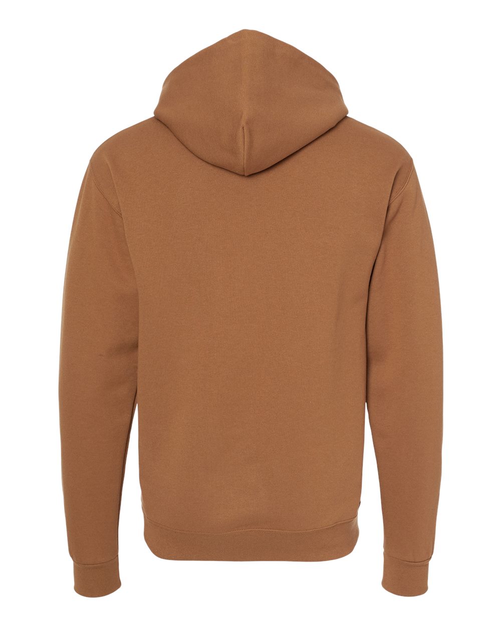 Front View of Golden Pecan NuBlend® Hooded Sweatshirt - 996MR