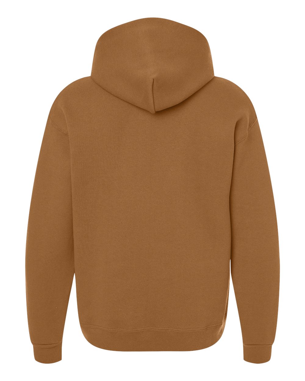 Front View of Golden Pecan Rugged Hooded Sweatshirt - H12MR