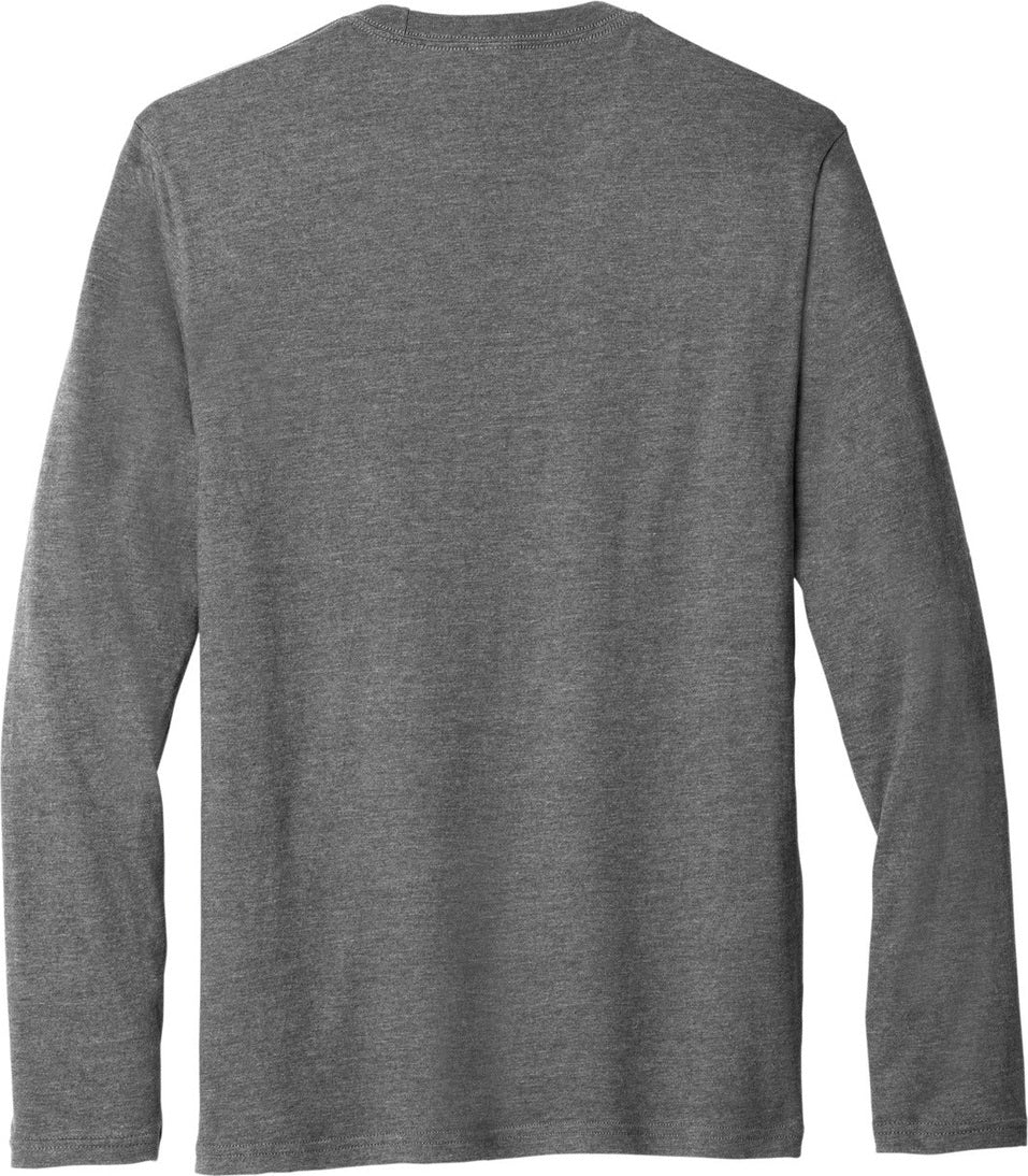 Front View of GphHeather Port & Co Tri-Blend Long Sleeve Tee. PC330LS