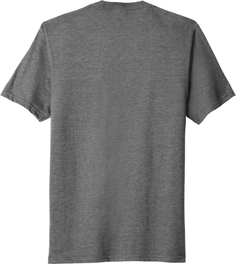 Front View of GphHeather Port & Co Tri-Blend Tee. PC330