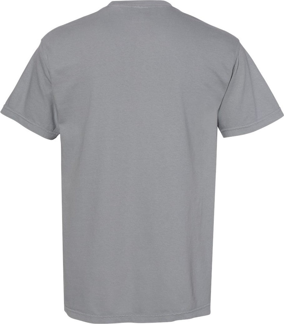 Front View of Granite Garment-Dyed Heavyweight Pocket T-Shirt - 6030