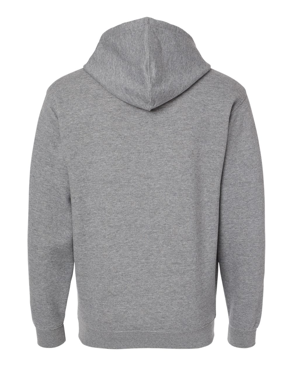Front View of Granite Heather Elevated Fleece Basic Hoodie - 6926