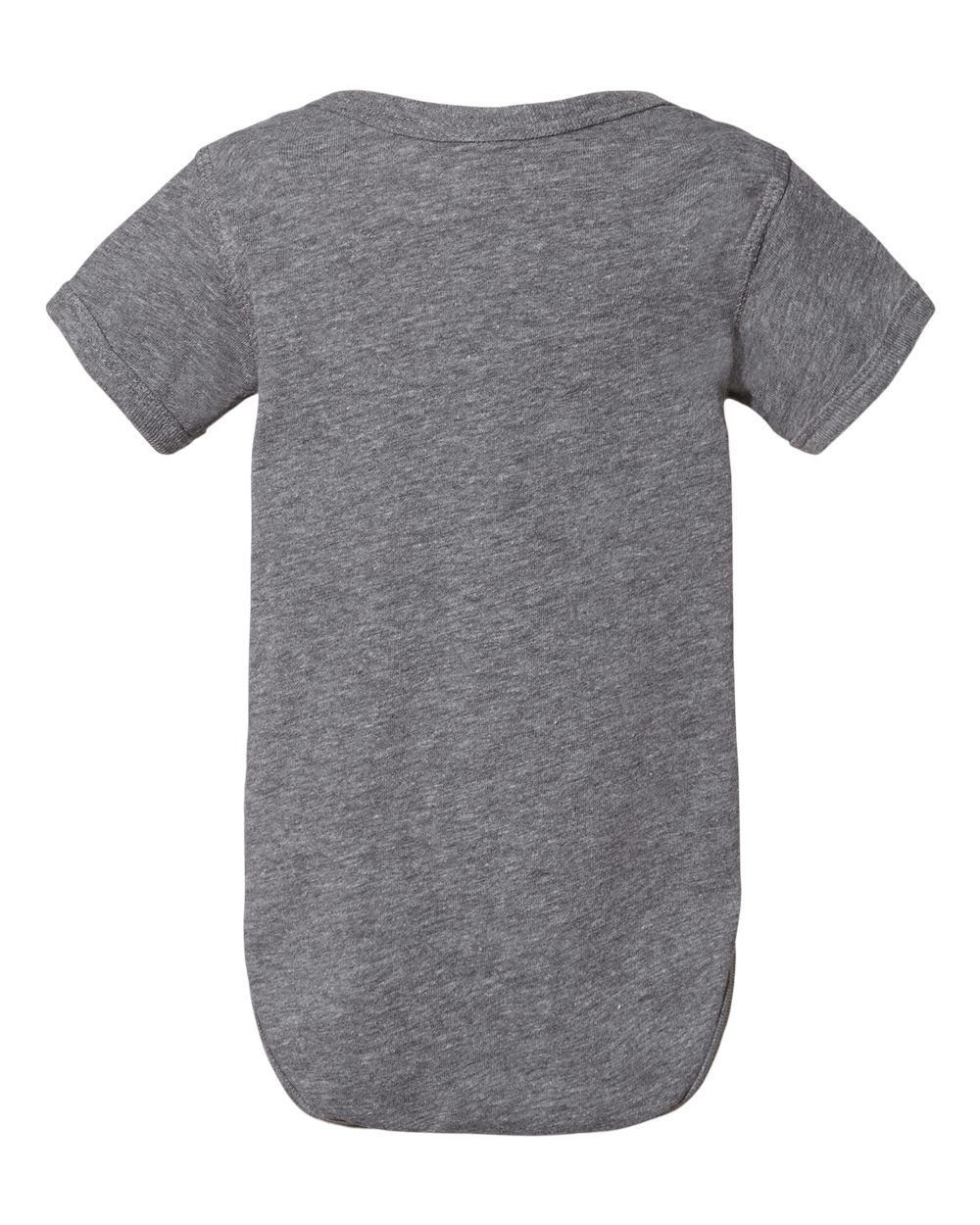 Front View of Granite Heather Infant Fine Jersey Bodysuit - 4424
