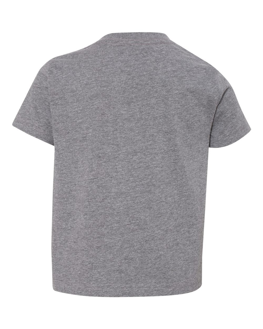 Front View of Granite Heather Toddler Fine Jersey Tee - 3321